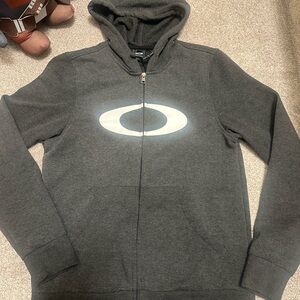 Oakley Men's Dark Gray Zip-Up Sweater